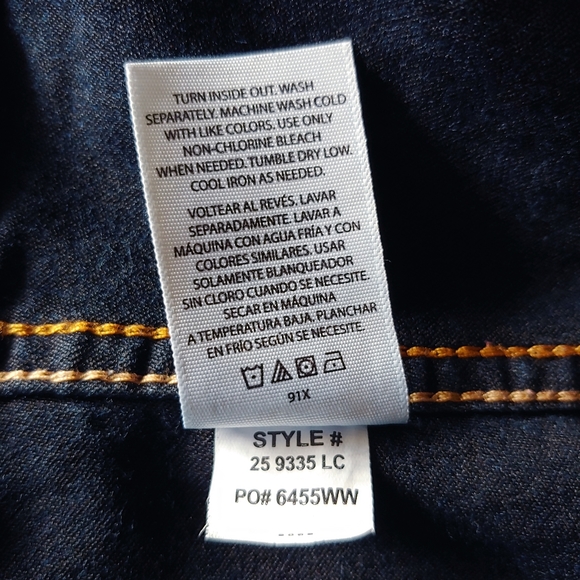 Wonder Nation Girls Embroidery Patch Jean Jacket - Picture 11 of 11